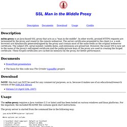 SSL MITM Proxy