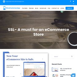 SSL- A must for an eCommerce Store