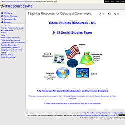 ssresources-nc - Teaching Resources for Civics and Government