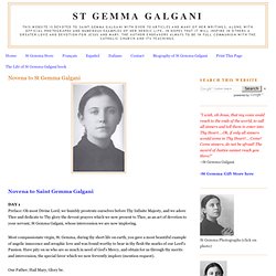St Gemma Galgani: Novena to St Gemma Galgani