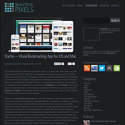 Visual Bookmarking App for iOS and Mac