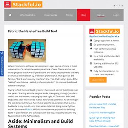 Fabric: the Hassle-free Build Tool