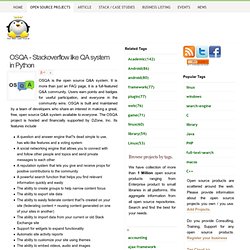 OSQA - Stackoverflow like QA system in Python