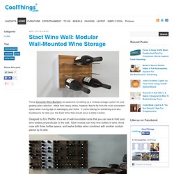Stact Wine Wall: Modular Wall-Mounted Wine Storage