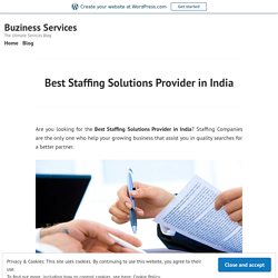 Best Staffing Solutions Provider in India – Buziness Services