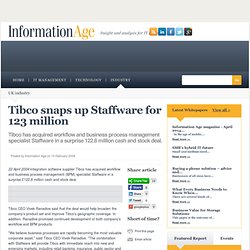 Tibco snaps up Staffware for 123 million