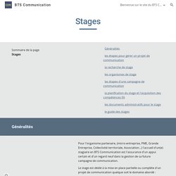 Stages - BTS Communication