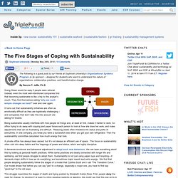 The Five Stages of Coping with Sustainability