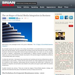 The 10 Stages of Social Media Integration in Business
