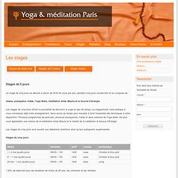 Yoga et Méditation Paris