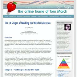 The 10 Stages of Working the Web for Education