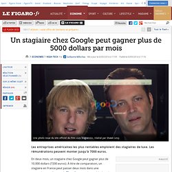 Un stagiaire chez Google peut gagner plus de 5000 dollars par mois