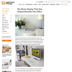 The Home Staging Trick that Helped Declutter Our Office