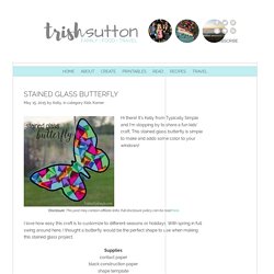 Stained Glass Butterfly