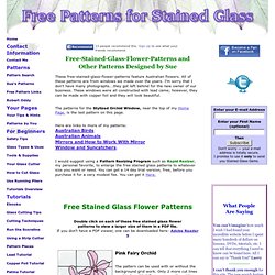 Free-Stained-Glass-Flower-Patterns and Other Patterns Designed by Sue
