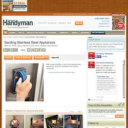 Sanding Stainless Steel Appliances - Article