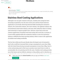 Stainless Steel Casting Applications