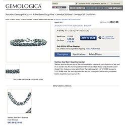 Stainless Steel Men's Byzantine Bracelet - Gemologica, A Fine Online Jewelry Store