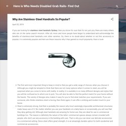 Why Are Stainless-Steel Handrails So Popular?