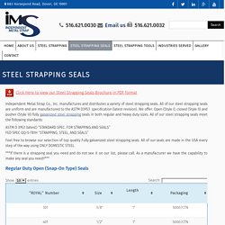 Stainless Steel Strapping Tools Provide Protection During Application