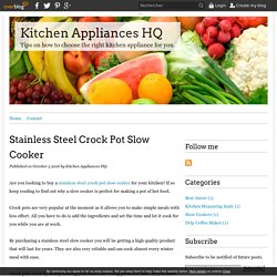 Stainless Steel Crock Pot Slow Cooker - Kitchen Appliances HQ