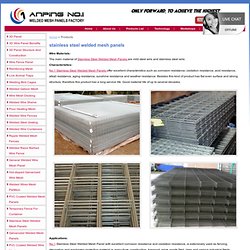 Stainless steel welded mesh panel with strong structure as fence