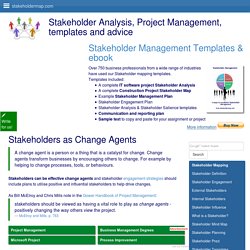 Stakeholders as Change Agents