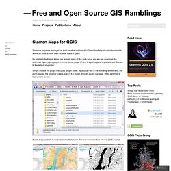 Stamen Maps for QGIS