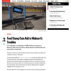 Food Stamp Cuts Add to Walmart’s Troubles