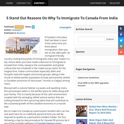 5 Stand Out Reasons On Why To Immigrate To Canada From India