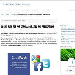 Social Auth For PHP Standalone Sites and Applications