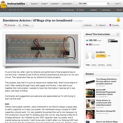 Standalone Arduino / ATMega chip on breadboard