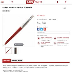 New Parker Jotter Standard Ballpoint Ball Pen Stainless Steel
