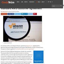 Amazon fights patent suit using little-noticed clause in standard AWS customer agreement