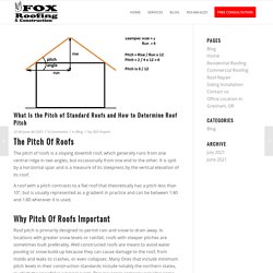 What Is the Pitch of Standard Roofs and How to Determine Roof Pitch - Fox Roofing PDX