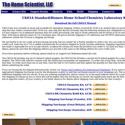 CK01A Standard/Honors Chemistry Kit