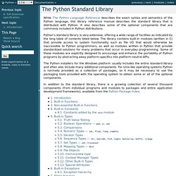 The Python Standard Library