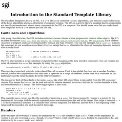 The Standard Template Library: Introduction