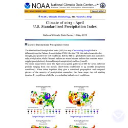 U.S. Standardized Precipitation Index