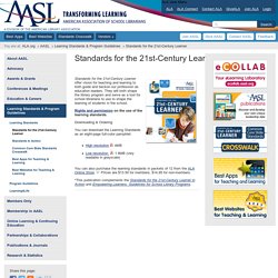 Standards for the 21st-Century Learner
