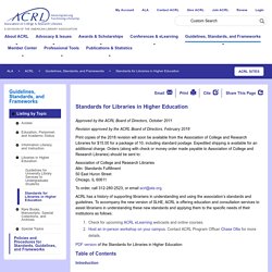 Association of College & Research Libraries (ACRL) -