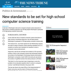 New standards to be set for high school computer science training
