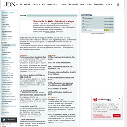 Standards du web : théorie et pratique - JDN Développeurs