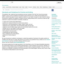 Standards & Guidelines For Crochet & Knitting