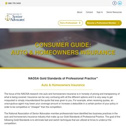 Gold Standards - Auto and Homeowners Insurance
