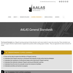 AALAS General Standards - Academy of Active Learning Arts and Sciences