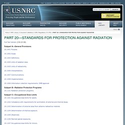 Standards for Protection Against Radiation