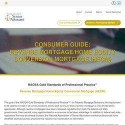 Gold Standards - Reverse Mortgage
