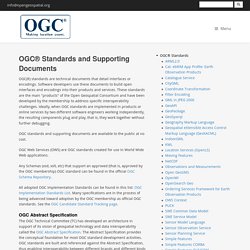 OGC® Standards and Supporting Documents