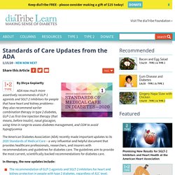 2020 Standards of Care updates from ADA